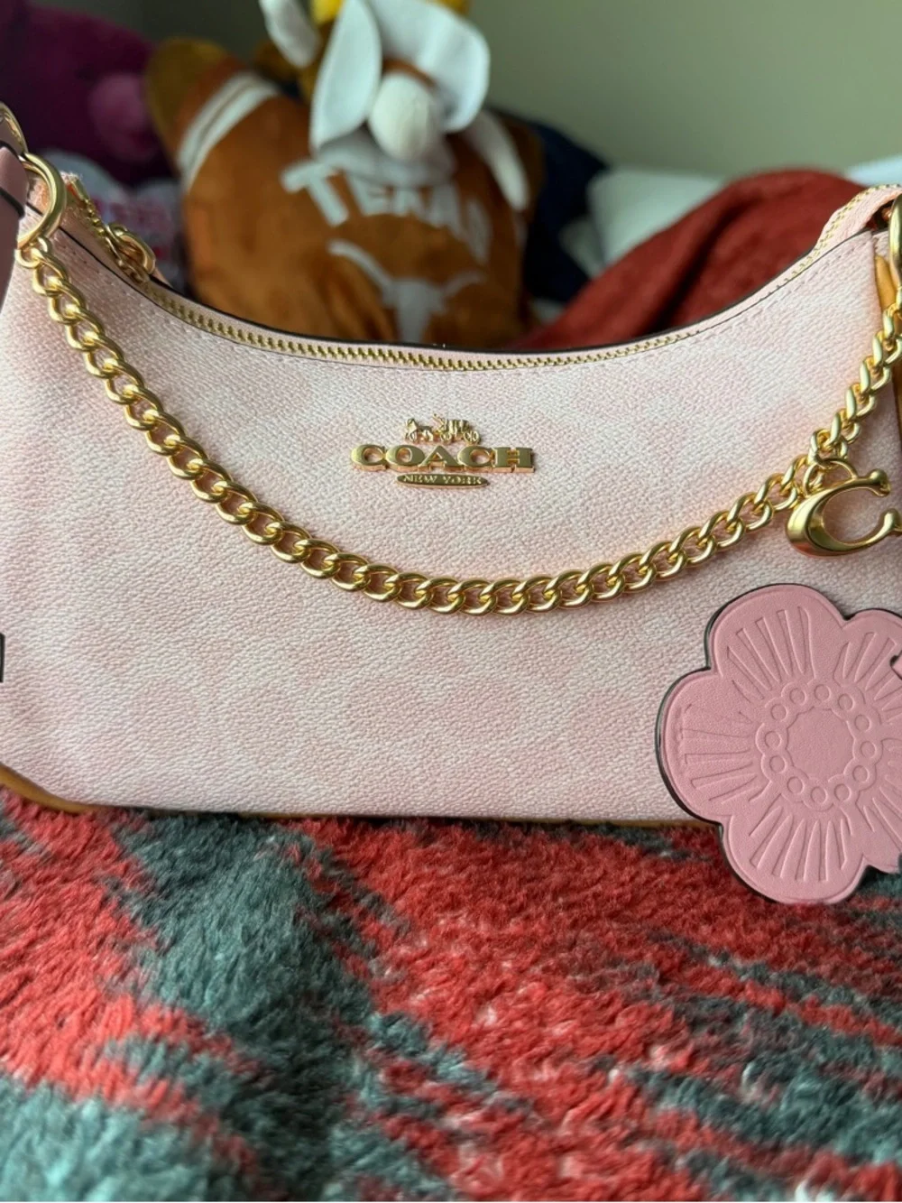 Coach Powder Pink Teri Shoulder Bag - Picture 5 of 8